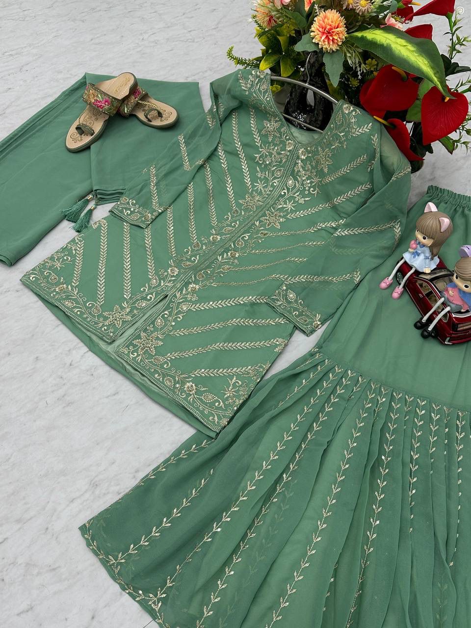 Designer Sharara Party Wear Set