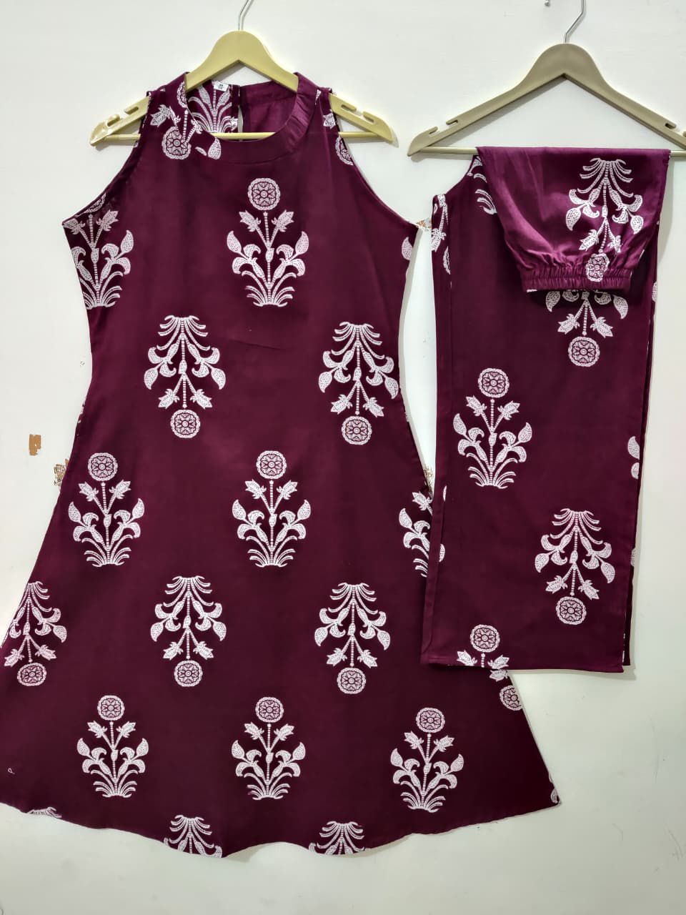 Effortless Purple Cotton Co-ord Set