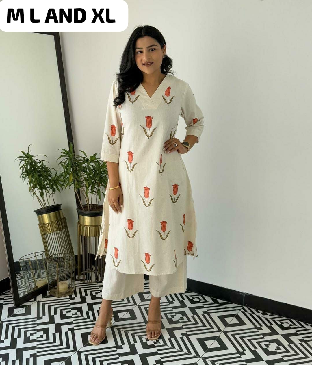 Summer Friendly White Printed Co-ord Set