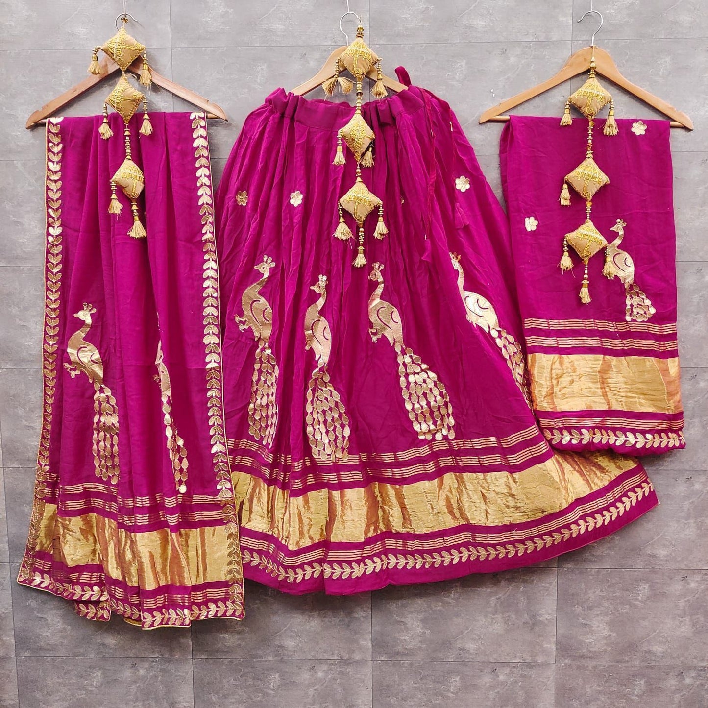 Stunning Modal Gajji Silk Lehenga Set