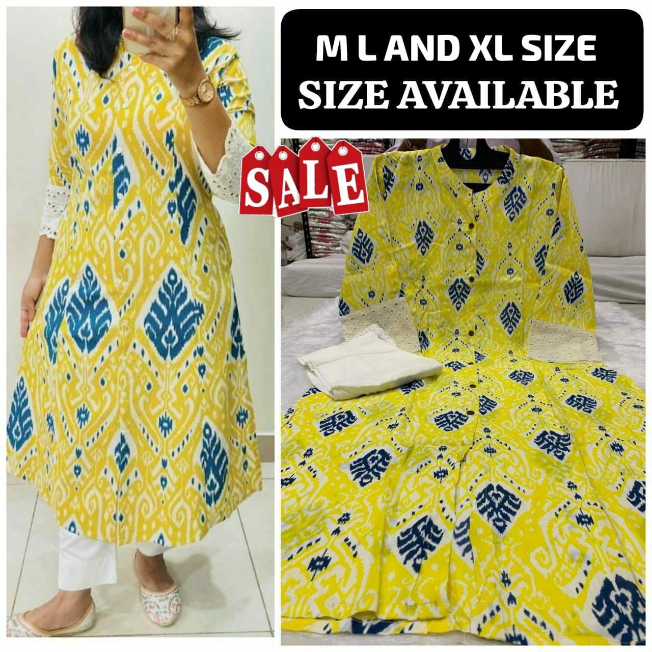 Elegant Yellow Printed Co-Ord Set