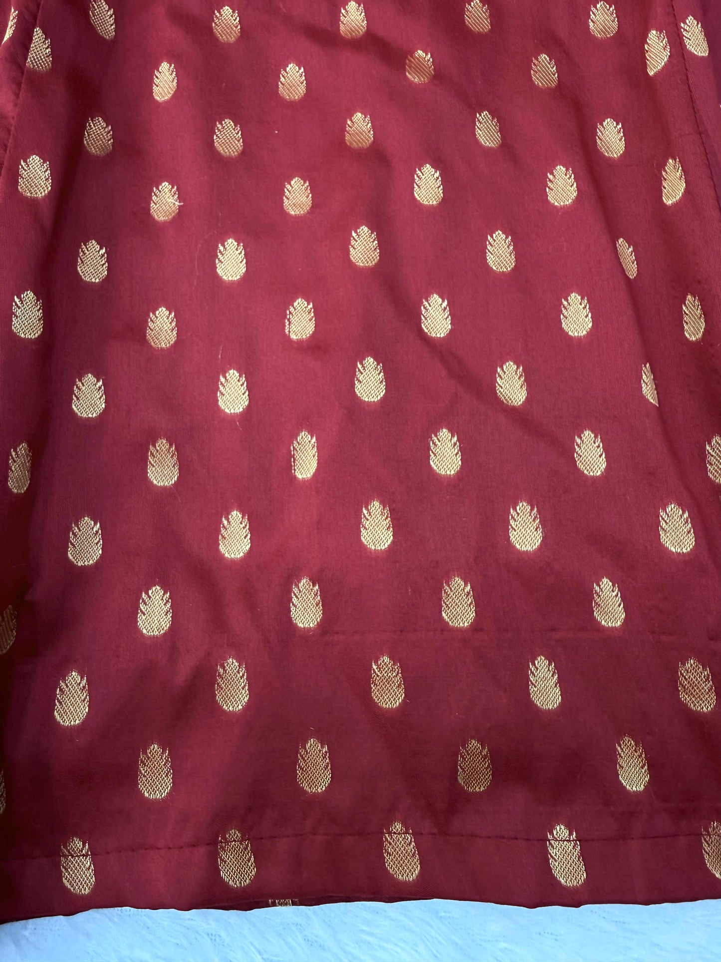 Premium Chanderi Jacquard Butti Anarkali Suit Set