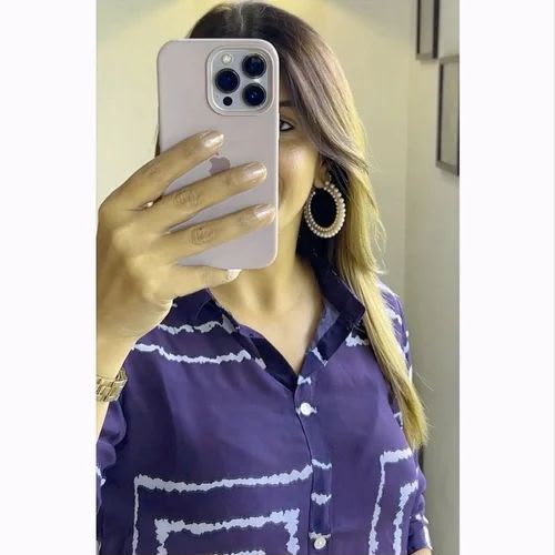 Premium Blue Printed Cotton Co-ord Set