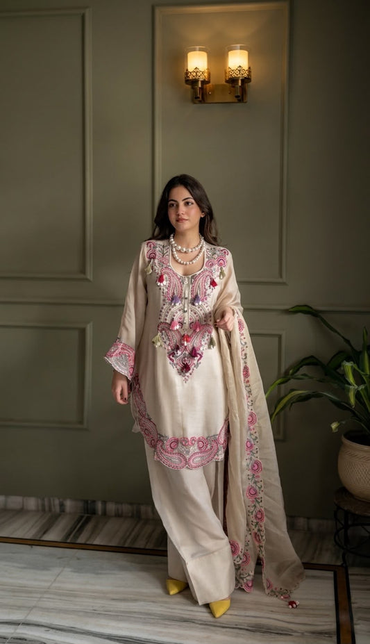 Premium Heavy Georgette Farshi Suit Set