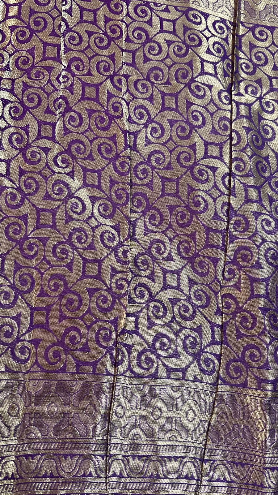 Royal Purple Beautiful Heavy Zari Suit Set