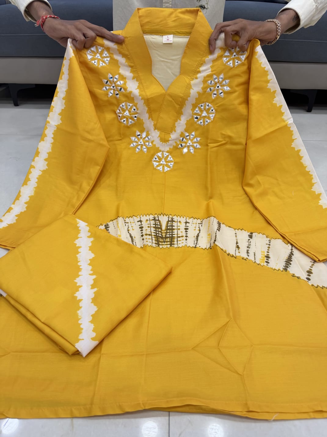 Premium Silk Co-ord Set With Handwork