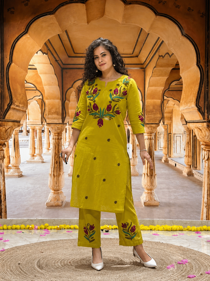 Stylish Embroidered Co-ord Set