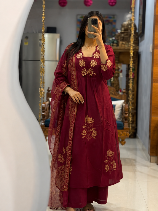 Premium Jaipuri Cotton Kurta Pant Set