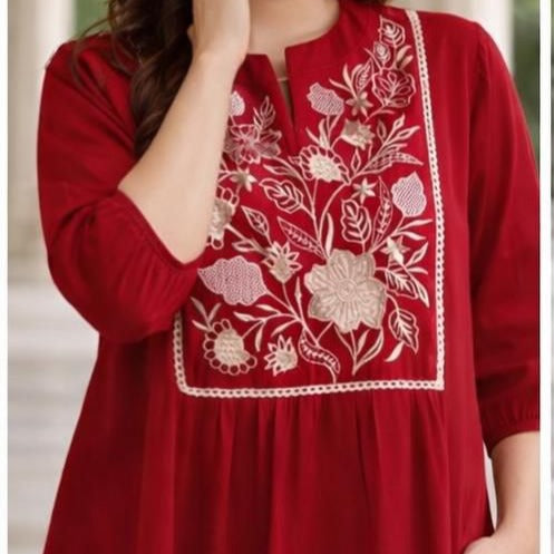 Stylish Embroidered Cotton Co-ord Set
