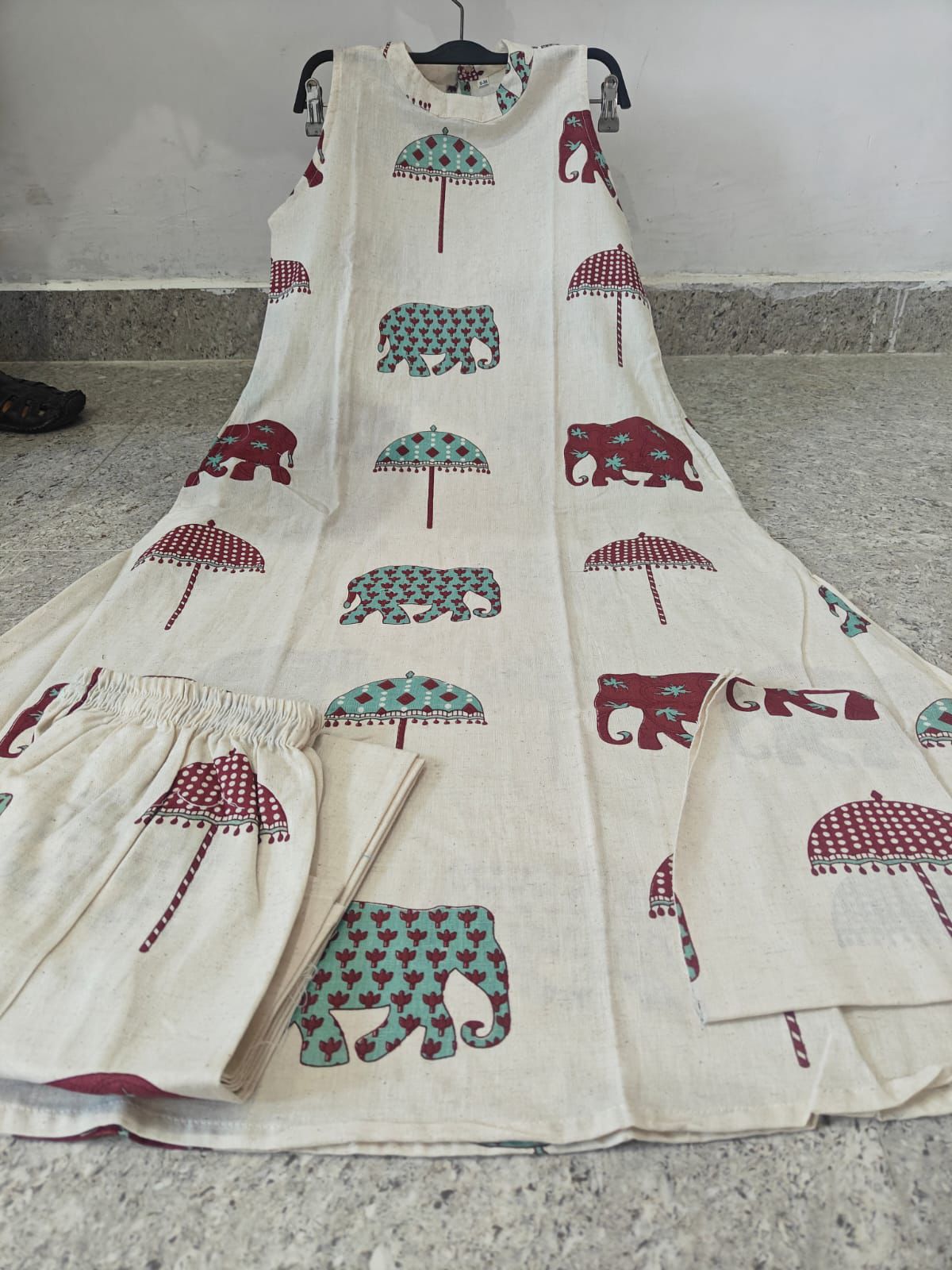 Premium Elephant Print Cotton Co-ord Set