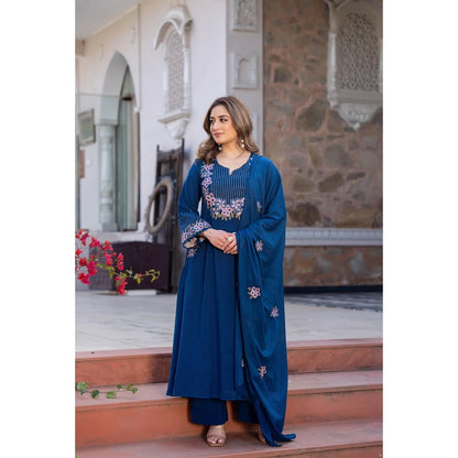 Premium Embroidered Cotton Kurta Set
