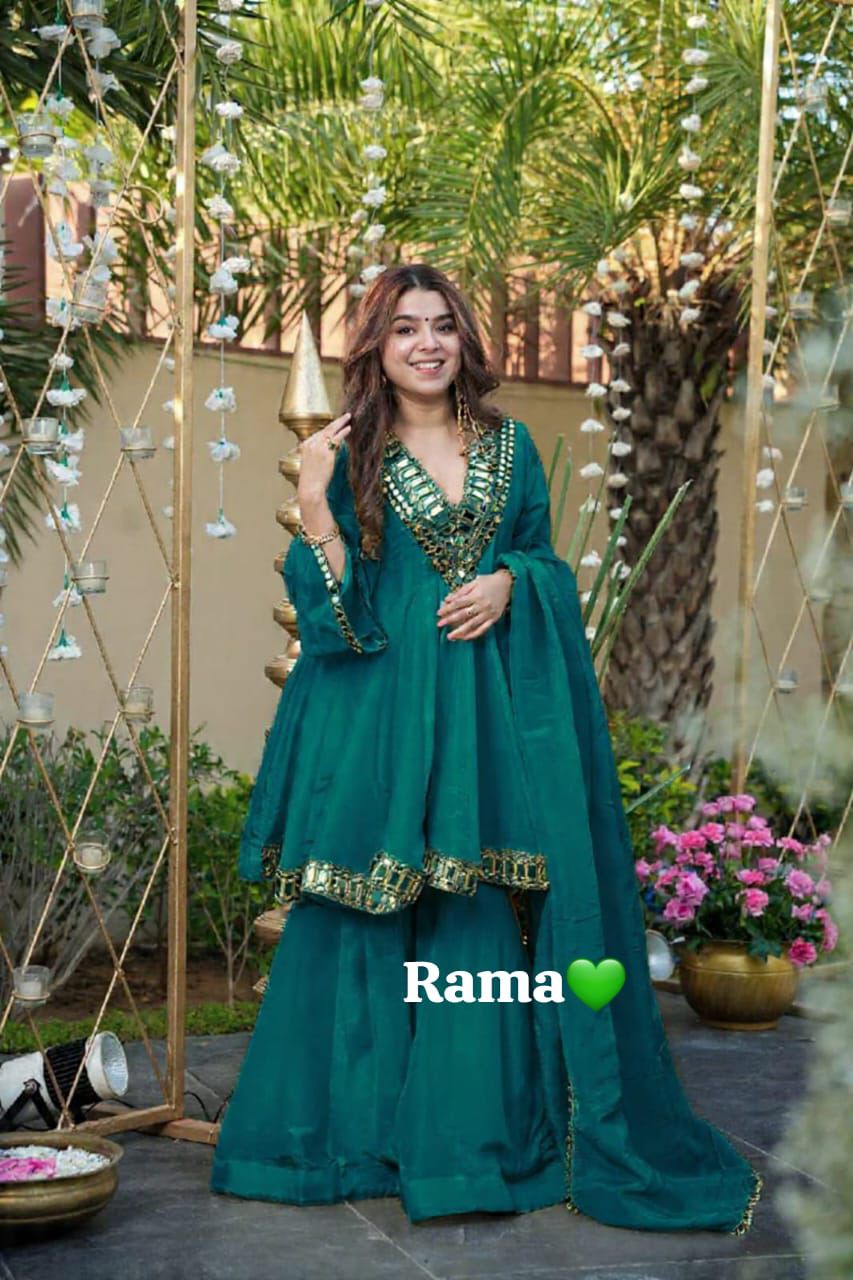 Festive 3-piece Peplum Gharara Set