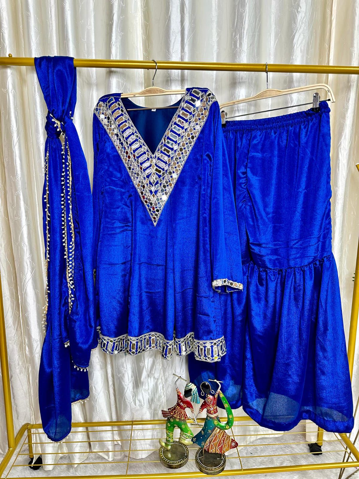 Festive 3-piece Peplum Gharara Set