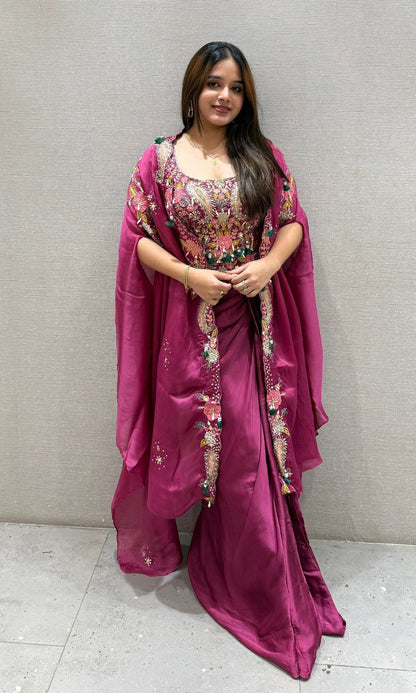 Party Special Silk Indo-Western Set