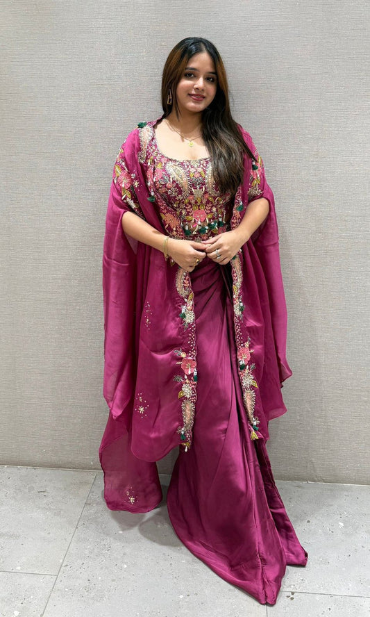 Party Special Silk Indo-Western Set