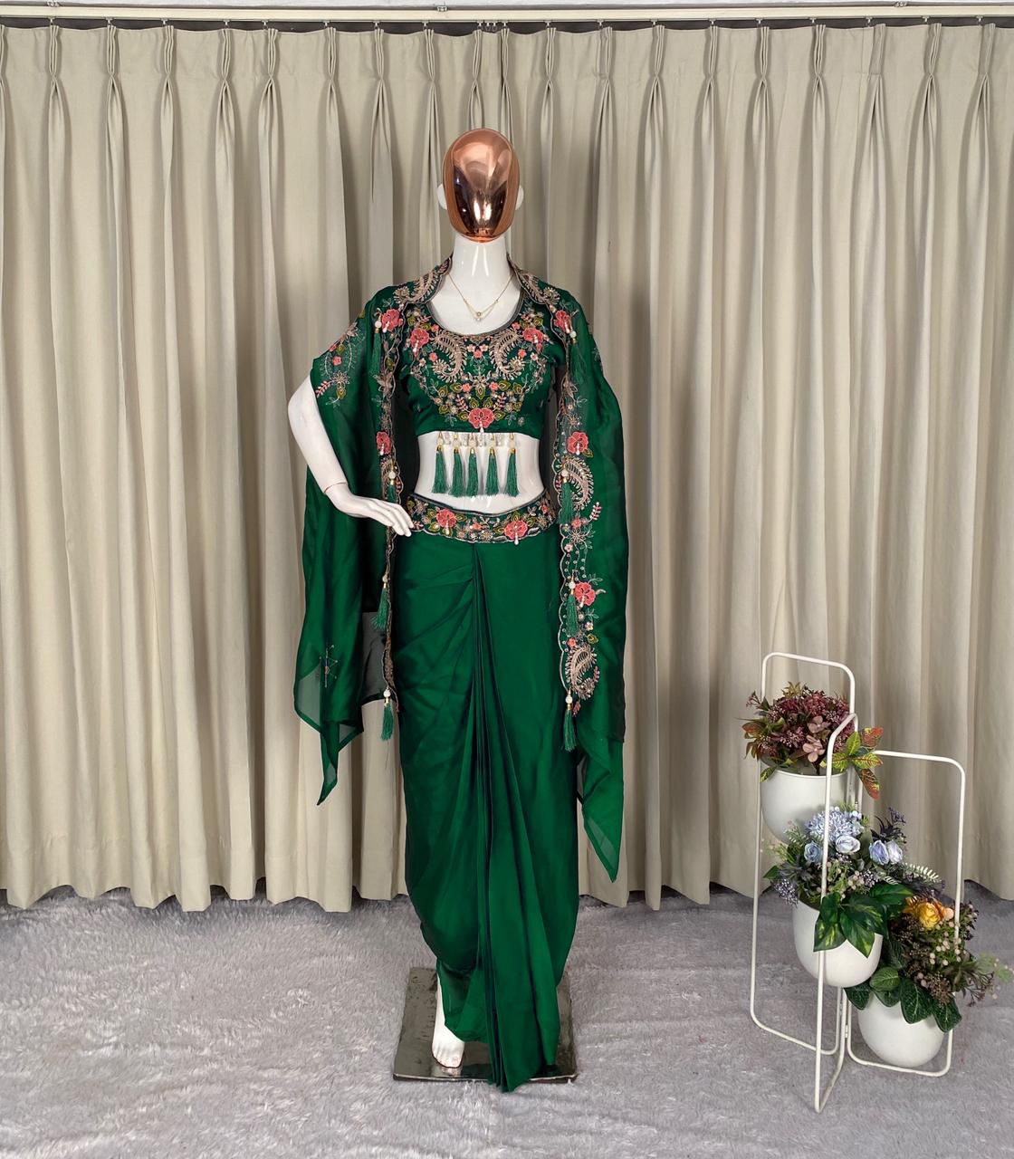 Party Special Silk Indo-Western Set