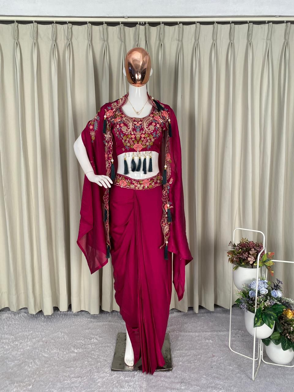 Party Special Silk Indo-Western Set