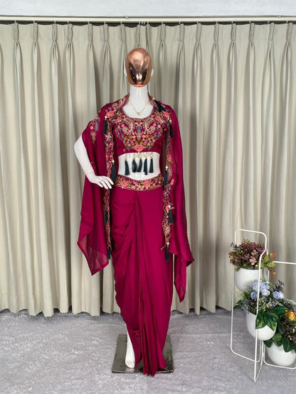 Party Special Silk Indo-Western Set
