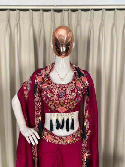 Party Special Silk Indo-Western Set
