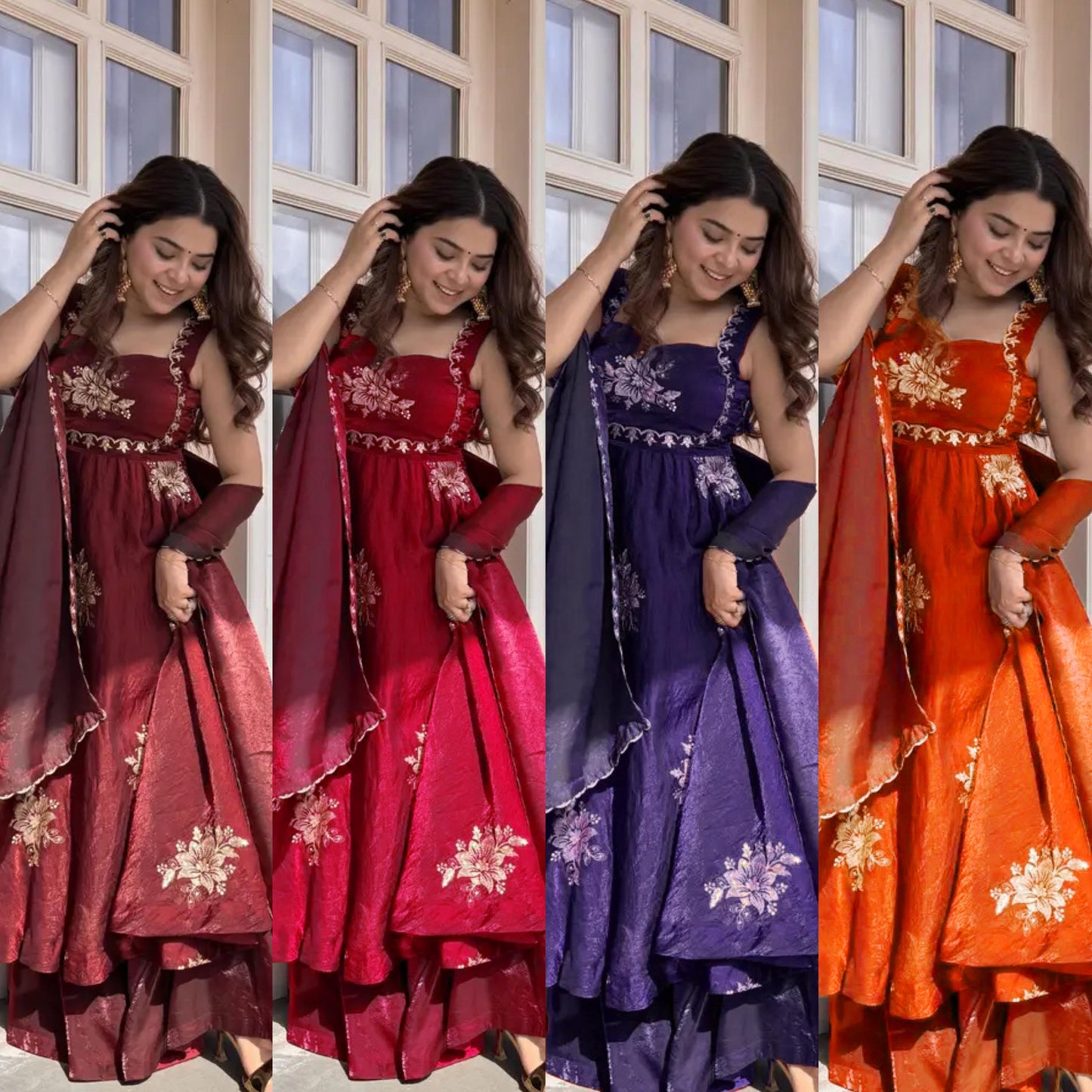 Exclusive 3-piece Anarkali Set