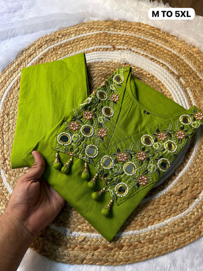 Premium Dhabu Mirrored Cotton Cord Set