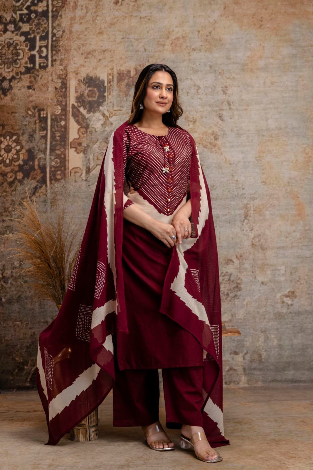 Dori & Codi Cotton Kurta Pant Dupatta Set