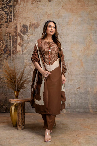 Dori & Codi Cotton Kurta Pant Dupatta Set