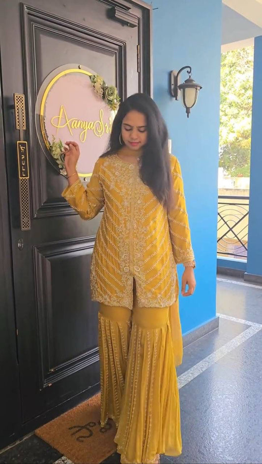 Designer Sharara Party Wear Set