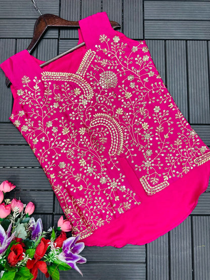 Party Wear Jacket Plazzo Set