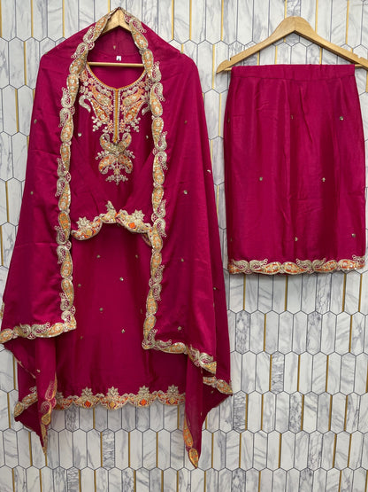 Stunning Designer 3-piece Sharara Set