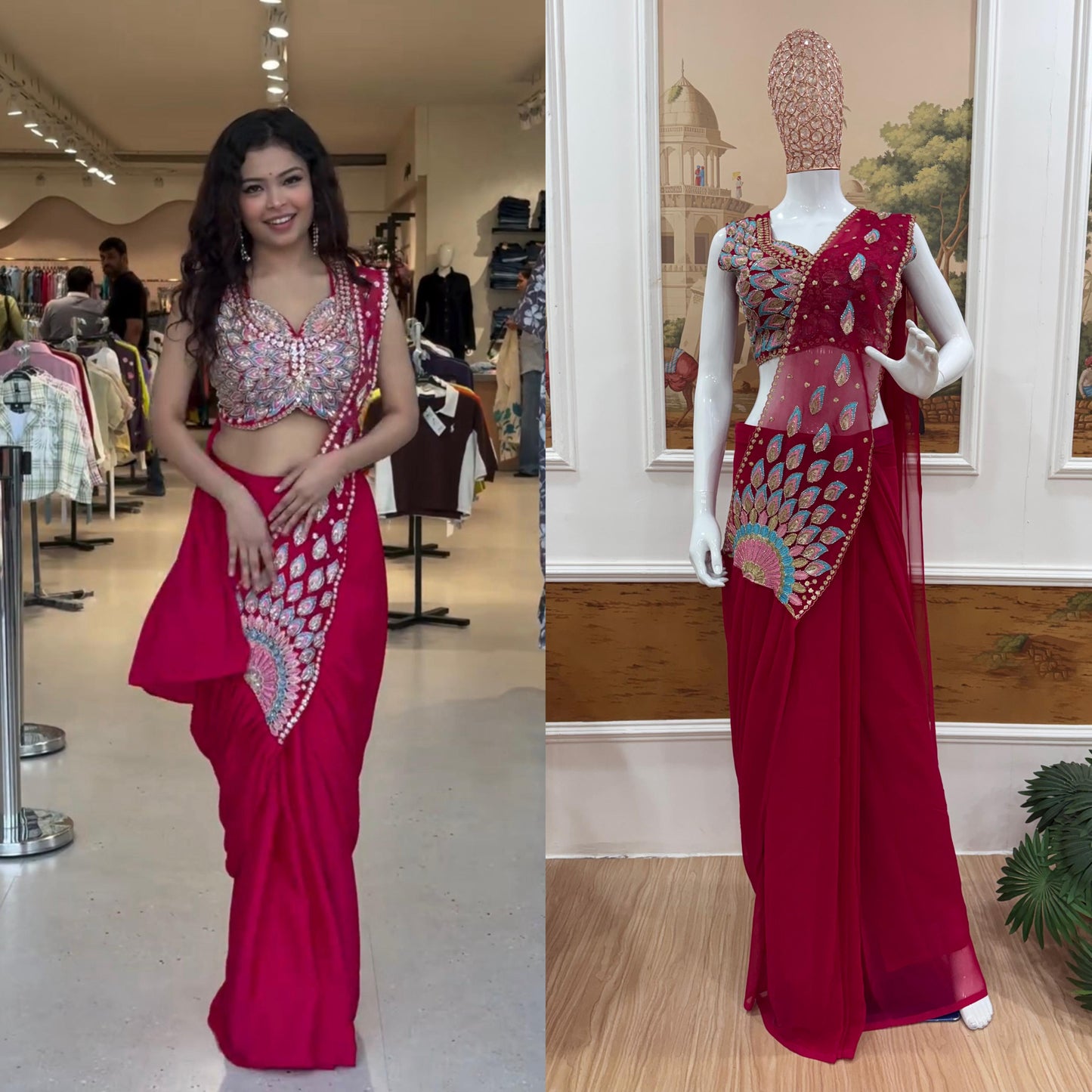 Stylish Modern Drape Saree