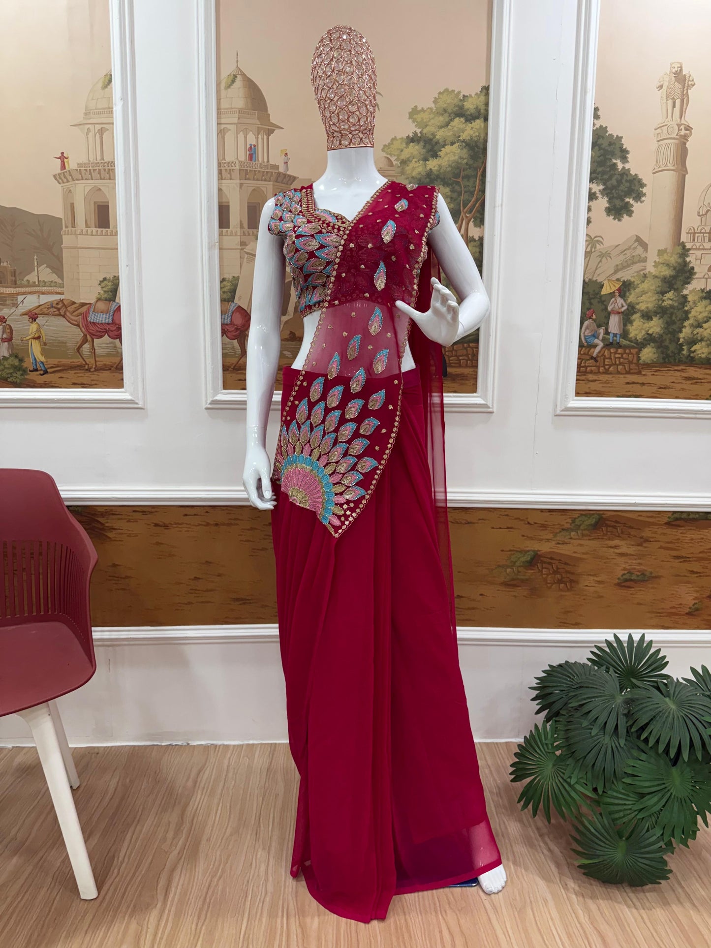 Stylish Modern Drape Saree