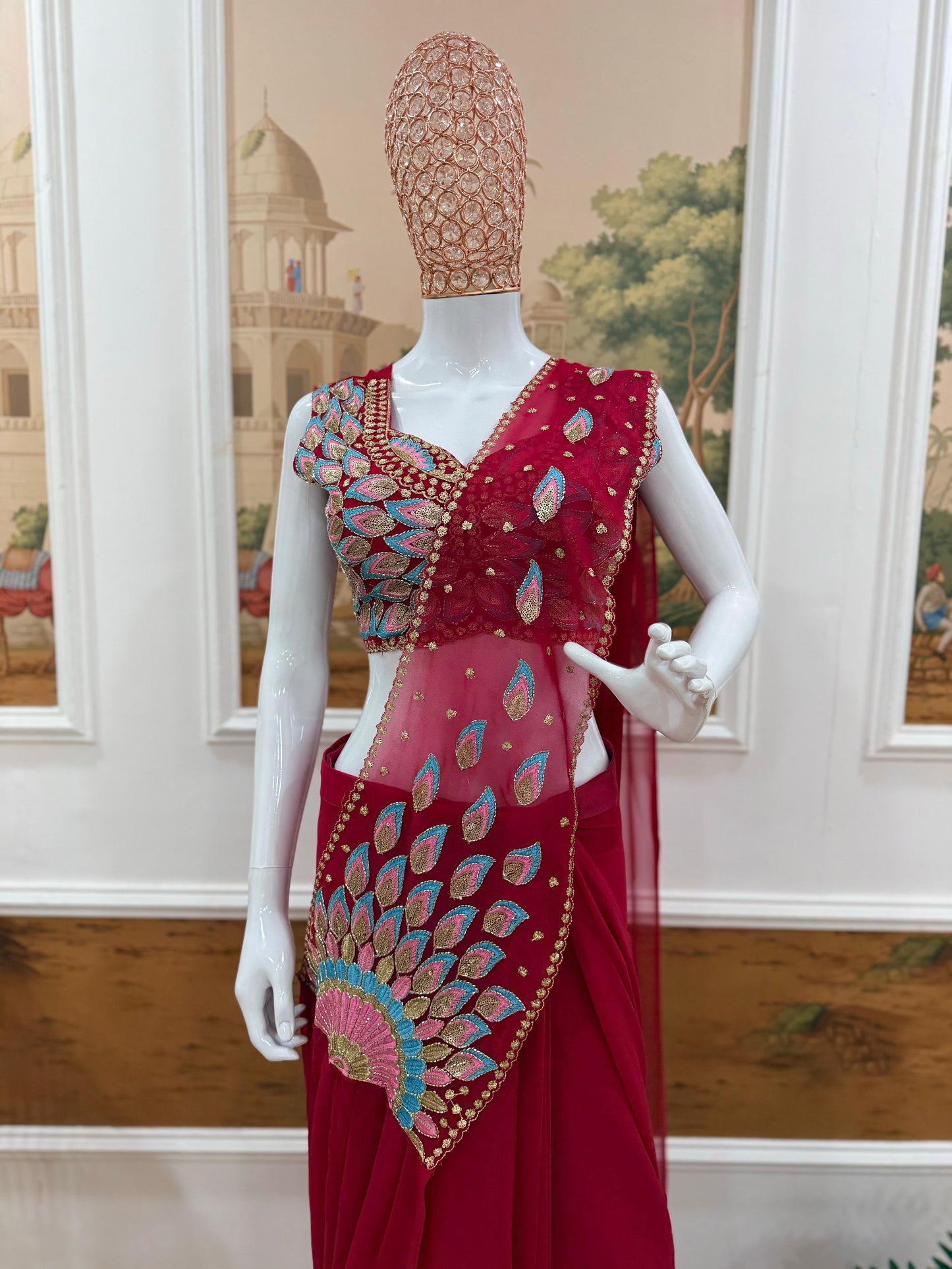 Stylish Modern Drape Saree