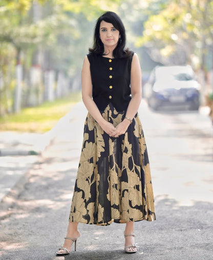 Effortless Cotton Top and Skirt Co-ord Set