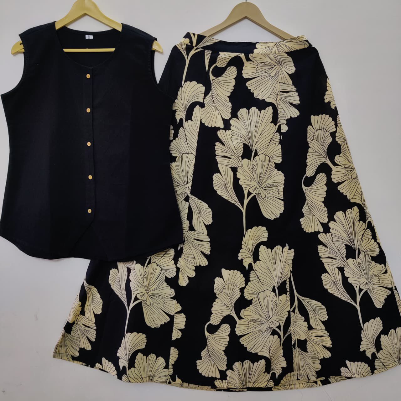 Effortless Cotton Top and Skirt Co-ord Set