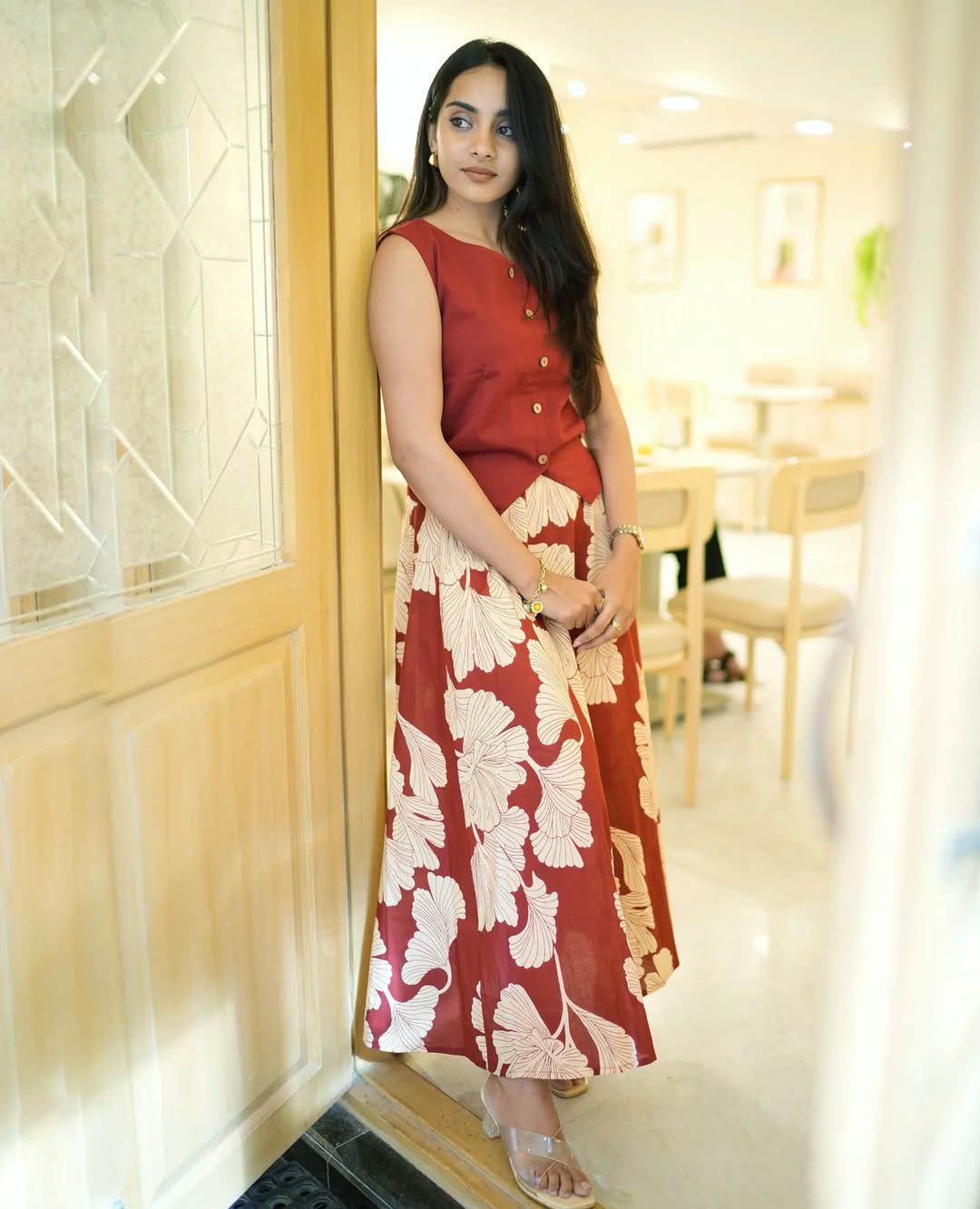 Effortless Cotton Top and Skirt Co-ord Set