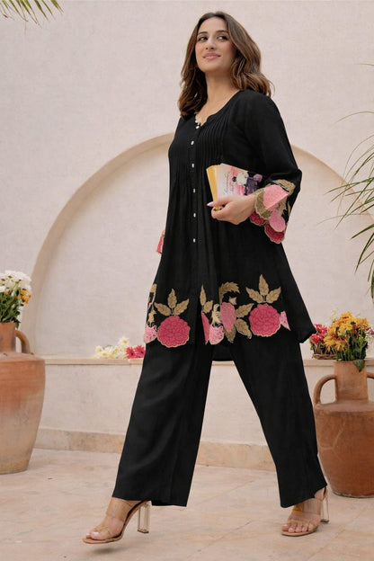 Elegant Embroidered Co-ord Set