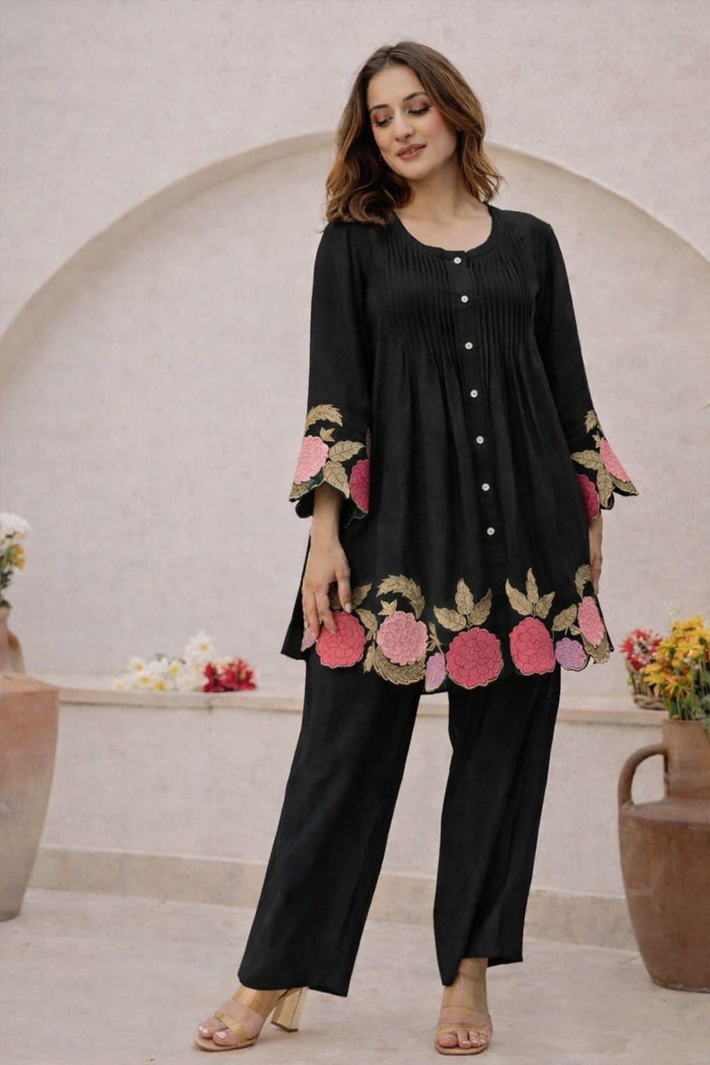 Elegant Embroidered Co-ord Set