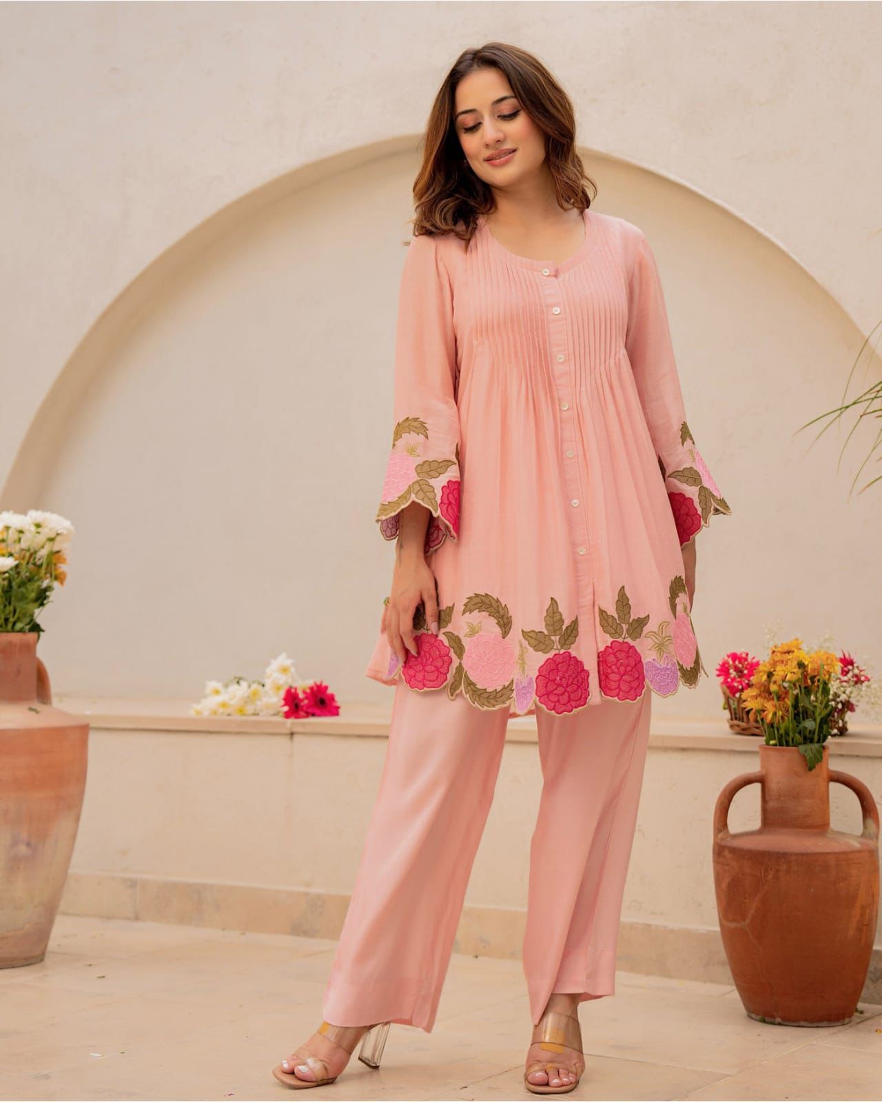 Elegant Embroidered Co-ord Set