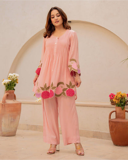 Elegant Embroidered Co-ord Set