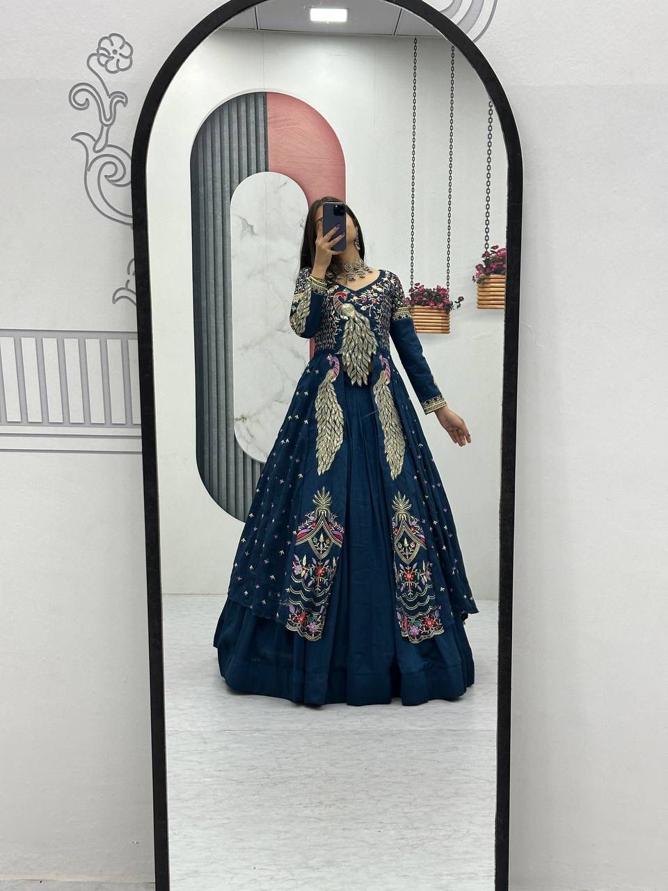Festival Special Crop Top with Shrug Lehenga Set