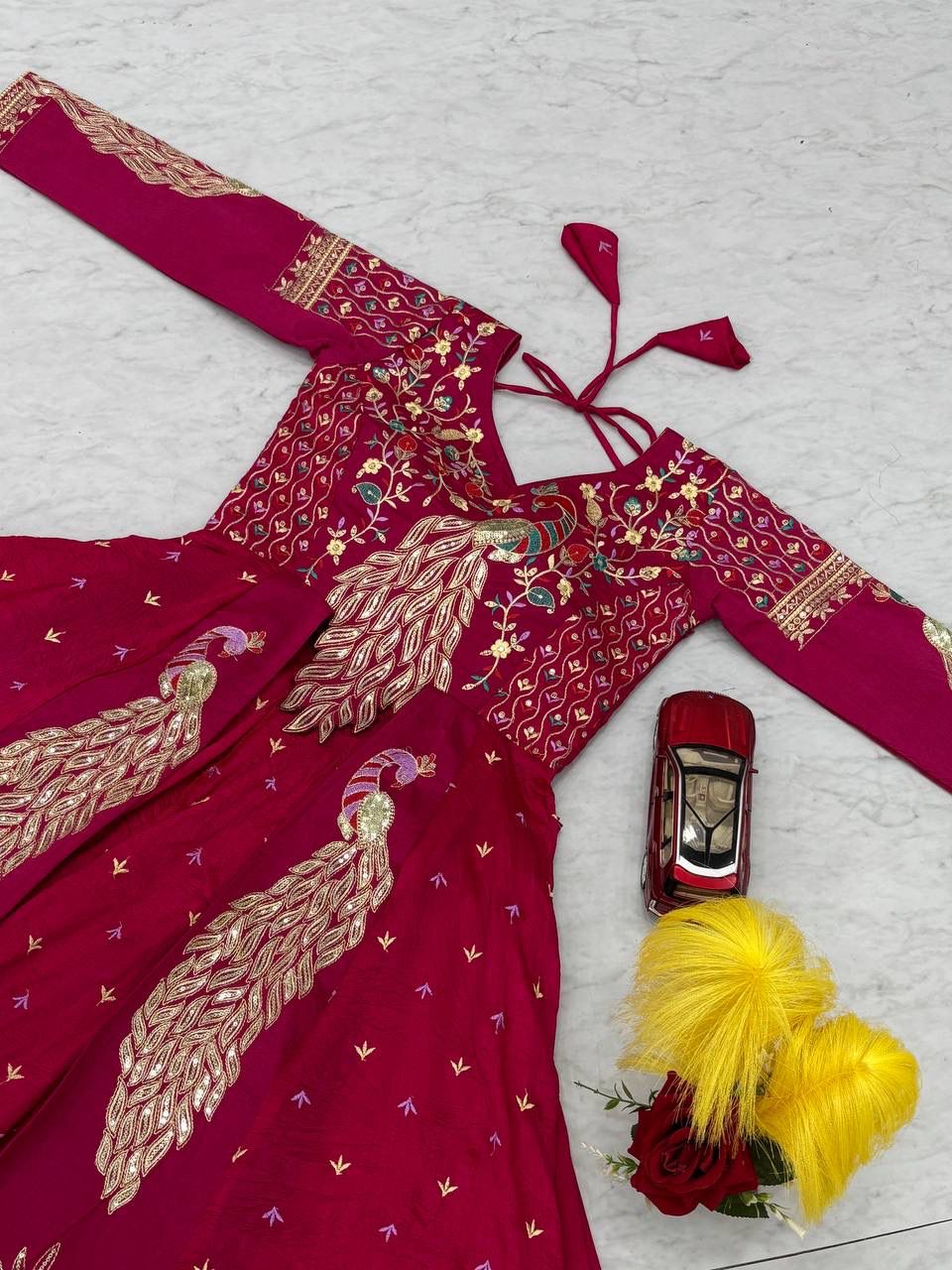 Festival Special Crop Top with Shrug Lehenga Set