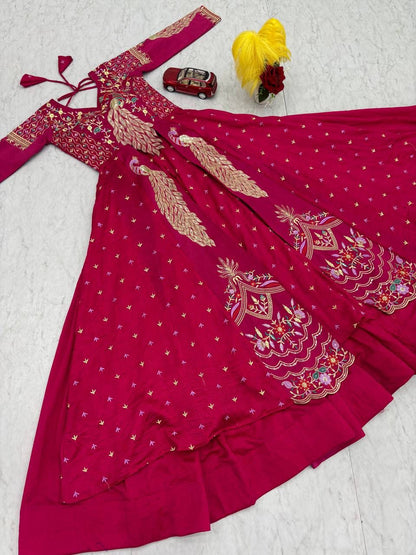 Festival Special Crop Top with Shrug Lehenga Set