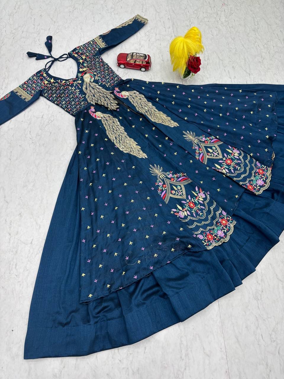 Festival Special Crop Top with Shrug Lehenga Set