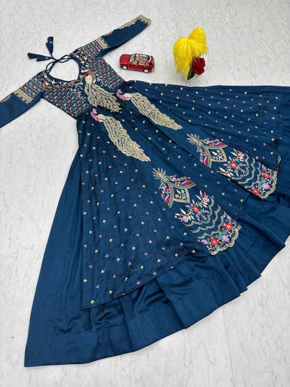 Festival Special Crop Top with Shrug Lehenga Set