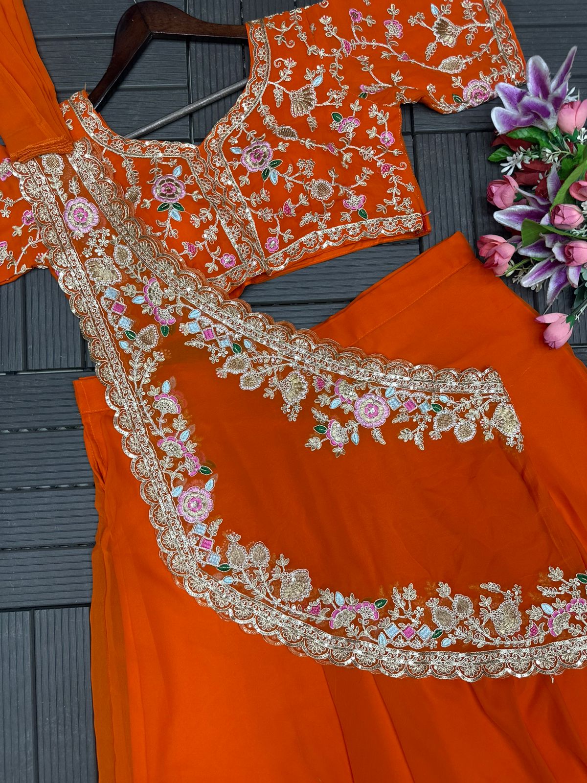 Stunning Designer Embroidered Lehenga Choli