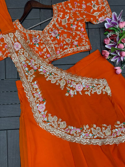 Stunning Designer Embroidered Lehenga Choli