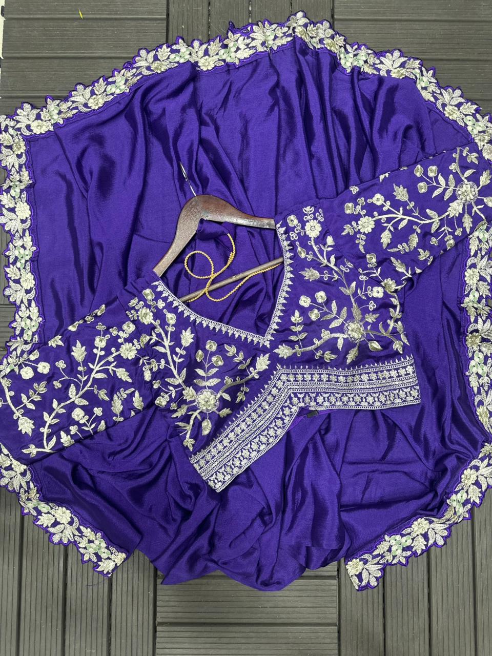Super Trending Purple Lehenga Choli Set