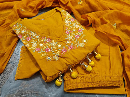 Festival Ready 3-piece Cotton Kurta Set