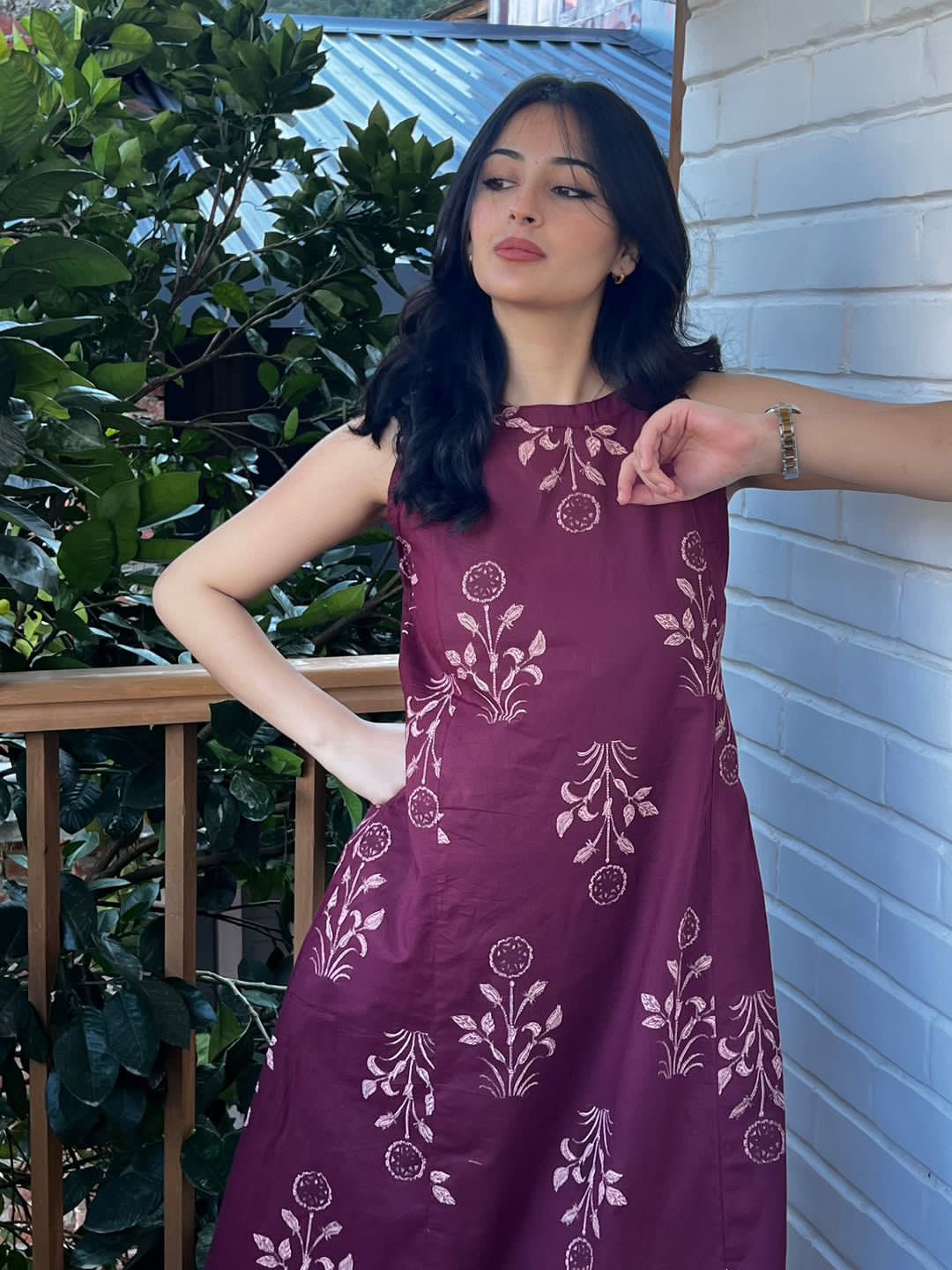 Effortless Purple Cotton Co-ord Set